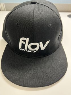 Flav Cannabis Brand Adjustable Black Snapback Hat
