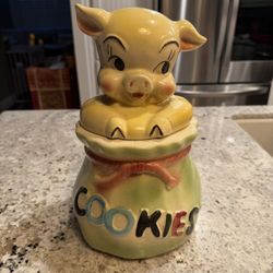 Antique Pig Cookie Jar