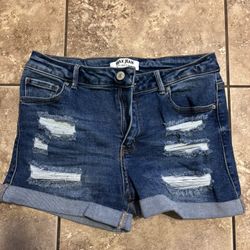 Hi Rise Women’s Shorts Size Large Fits 7/8 Stretchy 