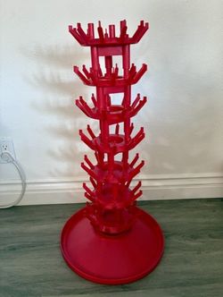 Bottle Drying Rack (+ 120 empty bottles)