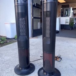 New In Box 33.46" Tower Space Heater Electric 1500W Remote Control 12H Timer