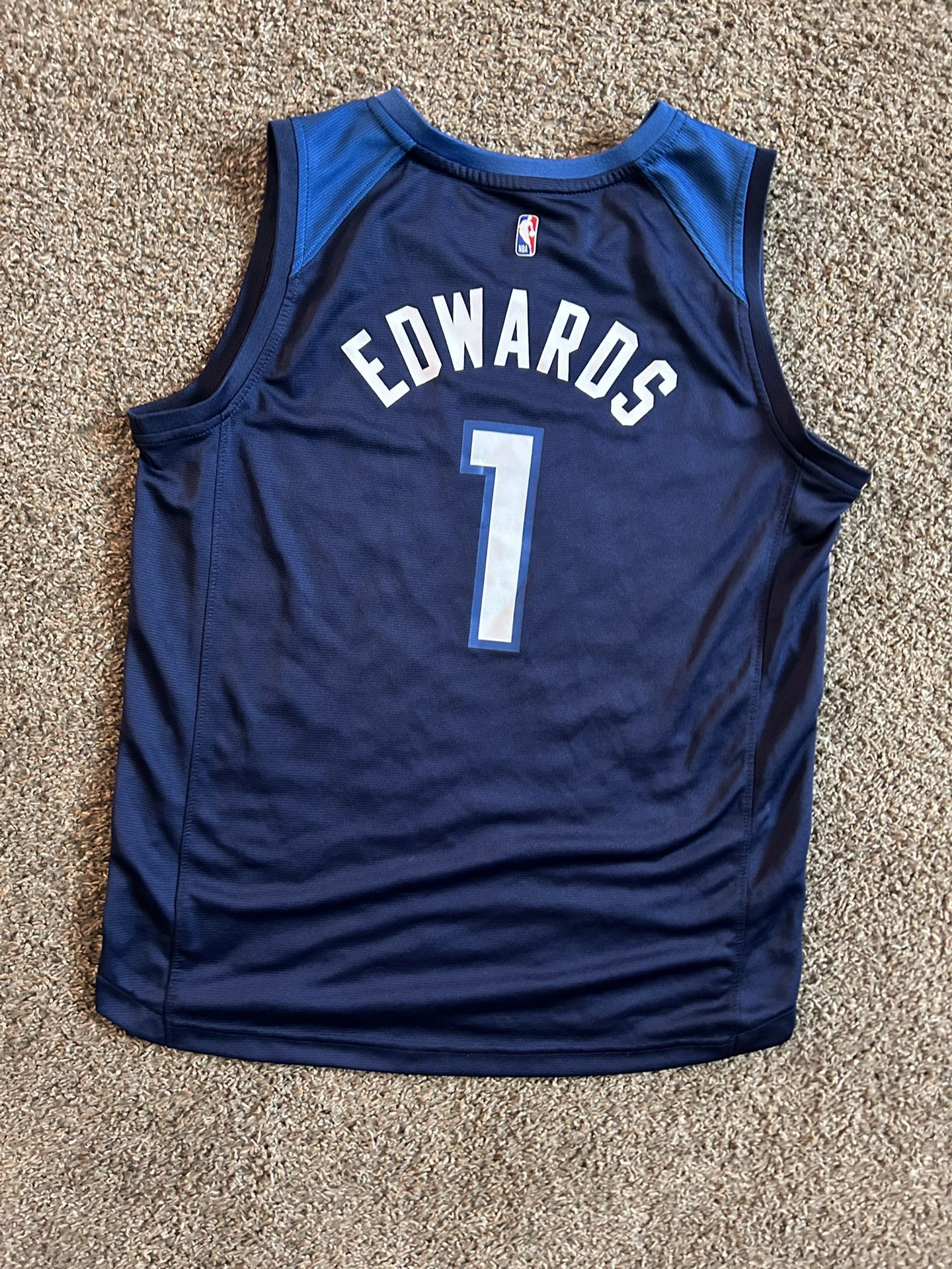 Brand New Men’s Small Rookie Anthony Edward’s Minnesota Timberwolves Home Jersey