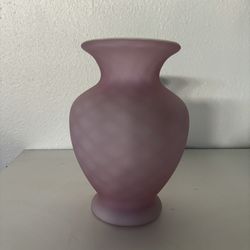 Fenton Small Vase - Lavender And White