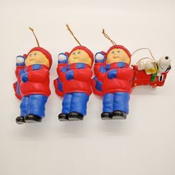 Vintage Cabbage Patch Kids & Snoopy Christmas Tree Ornaments $20 Obo