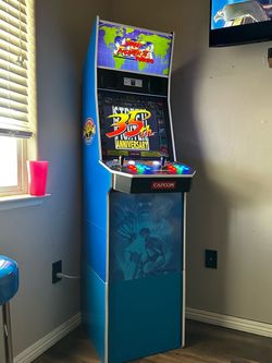 Super Street Fighter 2T Modded Big Blue Arcade1up