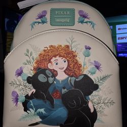 Brand New! Loungefly Disney Pixar Brave Merida & Cubs Mini Backpack