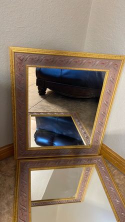 Set of two large mirrors