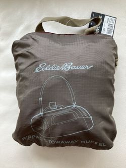 Eddie Bauer rippac stowaway duffel packable bag 40 Liter NEW