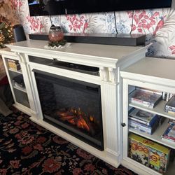 Fireplace Console Like New 1 Yr Old