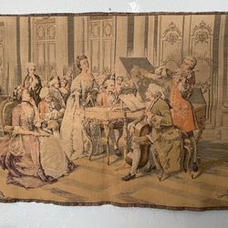 Historical Collectible French Ballroom Orchestra Tapestry