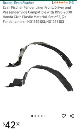HONDA CIVIC FENDER LINERS