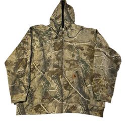 Carhartt Camo Real Tree Sweatshirt Hoodie Men’s 2XL Full Zip Hooded Pullover