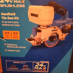 Code Less Hand Held Wet Saw Comes With 24v Rechargeable Ballery And Charger Brand New Still In The Box