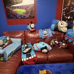 Thomas And Friends Set (Sofabed, Blanket,pillow, Plush Cuddle,ride…)