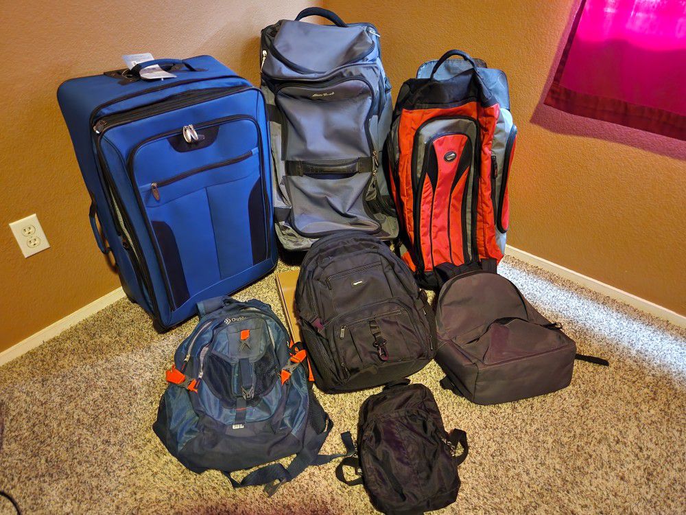 Luggage Backpack Travel Bag Bundle