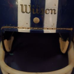 Vintage Wilson Football Helmet W Original Leather Strap