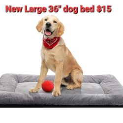 New Large 36" Crate Bed Flat Ultra Plush Dog Bed Anti Skid Bottom More BEDS Available From $10 $15$20