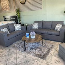 Grey Sofa And Love Seat ‼️take It Home With $39 Easy Approval ‼️