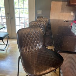 Leather Bar Stools 60 Per Stool Or Make Offer For Multiple 
