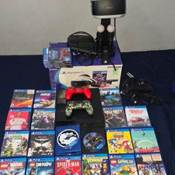 PlayStation 4 + VR+. VR Base And All The Games 