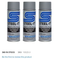 STEEL-IT Gray Polyurethane 12oz Spray Can