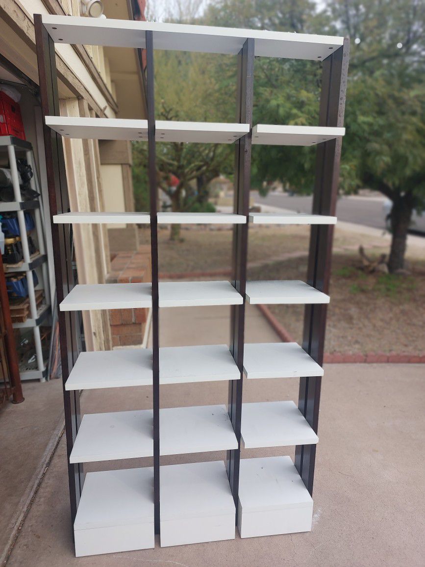 Bookshelf, Shelf ,storage, Organizer, 6 Shelf, 18 Cubes