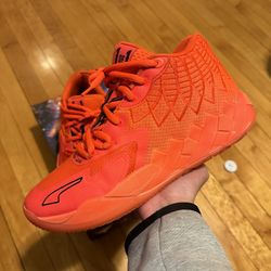 Size 10 - Puma MB.01 LaMelo Ball Red Blast Basketball Shoes 