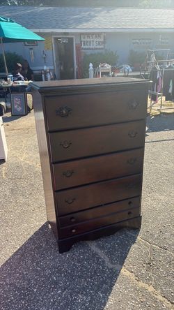 Tall Wood Chest of Drawers