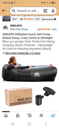 WEKAPO Inflatable Lounger Couch with Pump