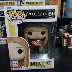 Brand New Friends Rachel Green With Cat Funko Pop #1650