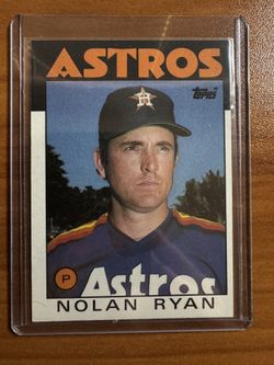 Nolan Ryan 86 Topps Card