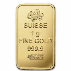 1 Gram Pamp Gold Bar