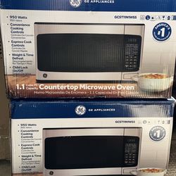 GE 1.1 Cu. Ft. Capacity Countertop Microwave Oven