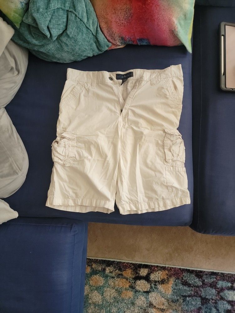 PD&C White Shorts Size 34