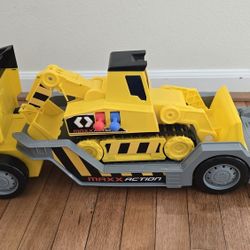 Excavator And Carrier Truck