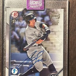 Anthony Volpe 1/10 Auto Yankees Baseball Card
