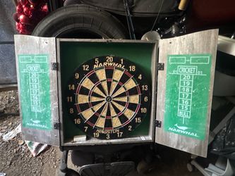 Narwhal Kingston Dartboard with Cabinet