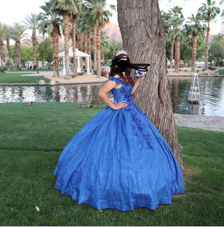 Quinceañera Dress and Bouquet