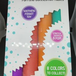 *Squidgets* Popping Connector Tubes 4-pack Box NIB Fidget Toy 