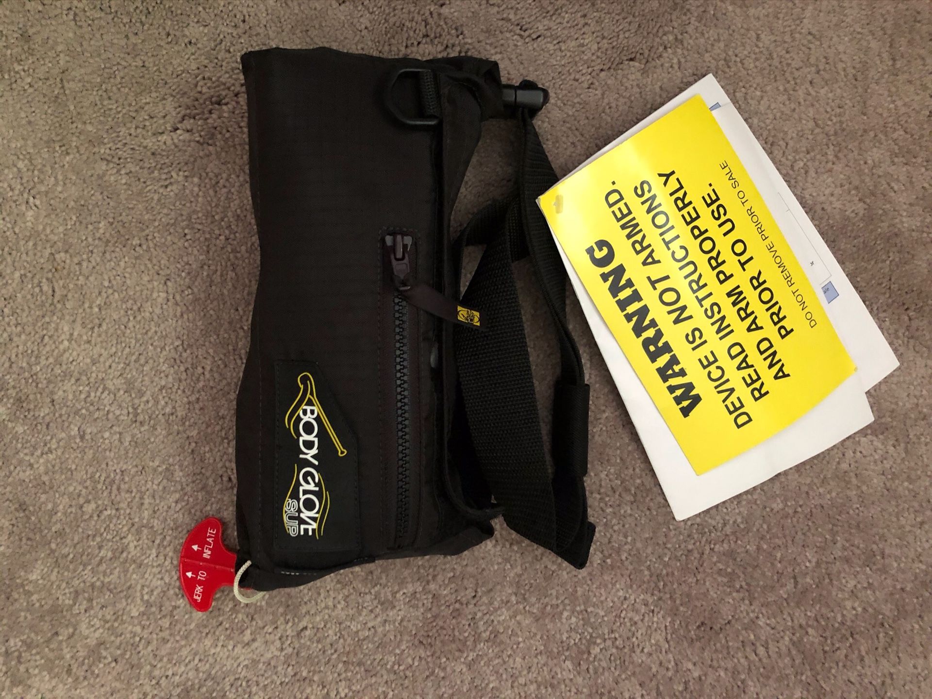 Body glove co2 inflatable life jacket Waist bag 