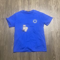 Blue Chrome Heart Shirt