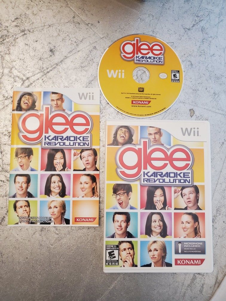 Karaoke Revolution: Glee (Nintendo Wii, 2011) CIB video game
