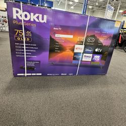 75” Roku Smart 4K Led Uhd Tv 
