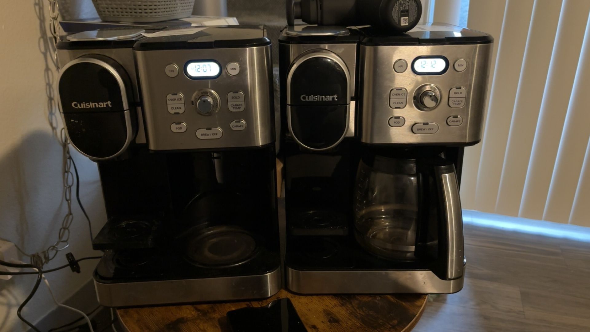 2 Cuisinart Coffee Maker, 12-Cup Glass Carafe, Automatic Hot & Iced Coffee Maker, Single Server Brewer, Stainless Steel