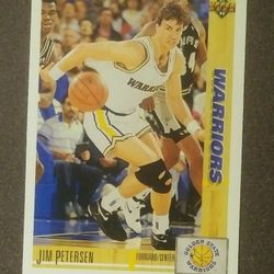 1991-92 Upper Deck Jim Peterson Golden State Warriors #270 Basketball Card Vintage Collectible Sports NBA