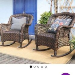 2 Pieces Patio Chairs Brand New In The Box High Quality With Built-in Cushions Patio Chair Set Outdoor Chairs Brand New