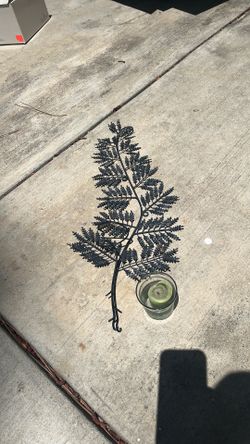 Metal wall hanging candle holder (some rust)