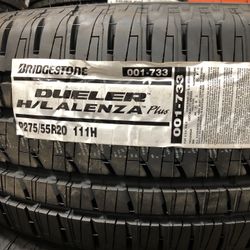 Brand New Tires (1) Bridgestone Dueler H/L Alenza Plus (275/55R20) (Single) ($139)