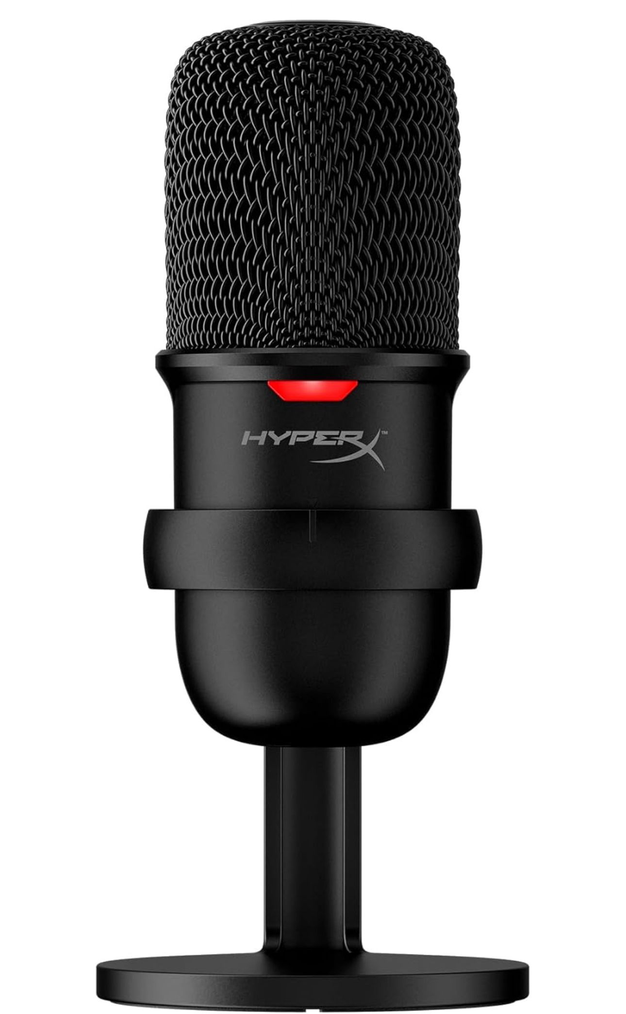 HyperX SoloCast – USB Condenser Gaming Microphone, for PC, PS5, PS4, and Mac, Tap-to-Mute Sensor, Cardioid Polar Pattern, Great for Streaming, Podcast