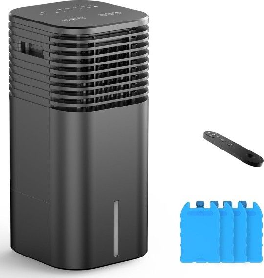24" Windowless Portable Air Conditioner, 15H Timer & 120Oscillation, 3-IN-1 Portable AC Unit with Remote, 2-Ga Tank, 3 Modes & 3 Speeds, Ultra-Quiet